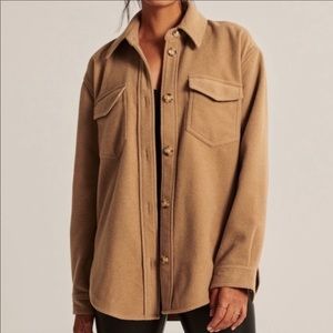 Abercrombie Camel Shacket